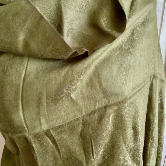 Pashmina Loden green -26x72 modem green - Picture 3 of 6